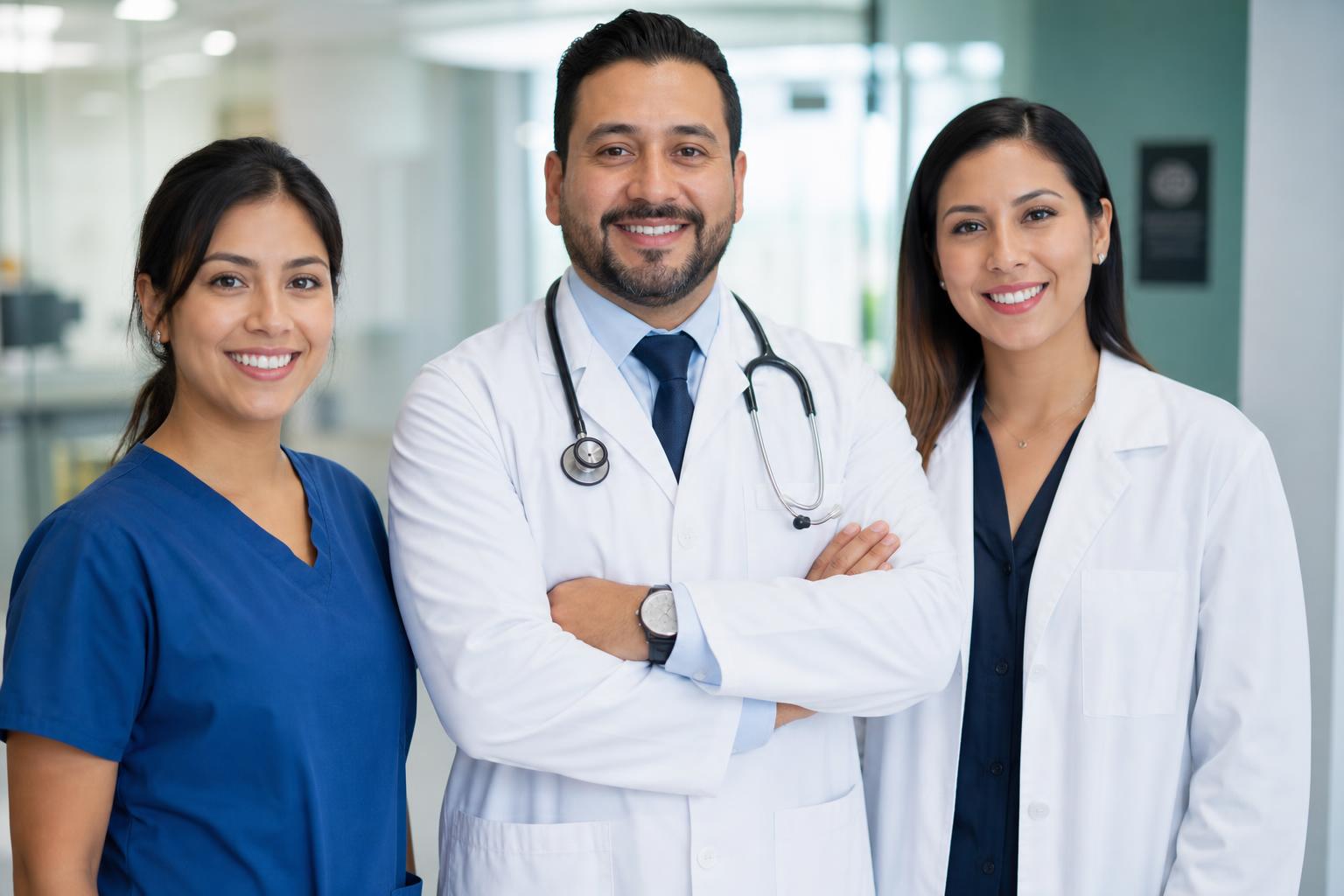 Equipo médico de Clínica Hispana Corpus